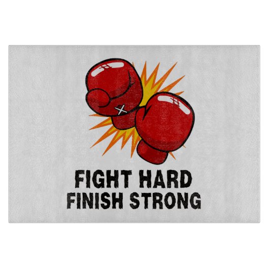 Planche À Découper Cadeau de boxe (Devant)