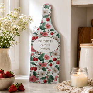 Planche À Découper Cadeau de Chauffe Maison Personnalisé Fleur de Bai