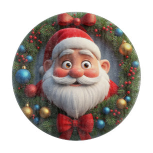 Planche À Découper Cadeau de décoration de cuisine de Noël Père Noël 