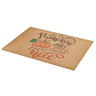 Planche À Découper Cadeau de Thanksgiving Pumpkin Spice Everything Ni