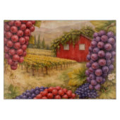 Planche à découper cadeau de vignoble pour amateur (Devant)