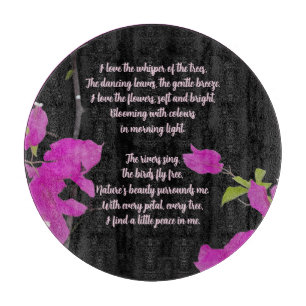 PLANCHE À DÉCOUPER CADEAU FLEUR NATURE COLORÉE FILLE SOEUR MAMAN