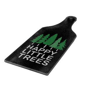 Planche À Découper Cadeaux de camping arbres peu drôles heureux