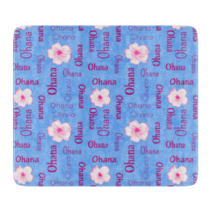 Planche À Découper Cadeaux de famille Ohana Fleurs de Plumeria Amateu
