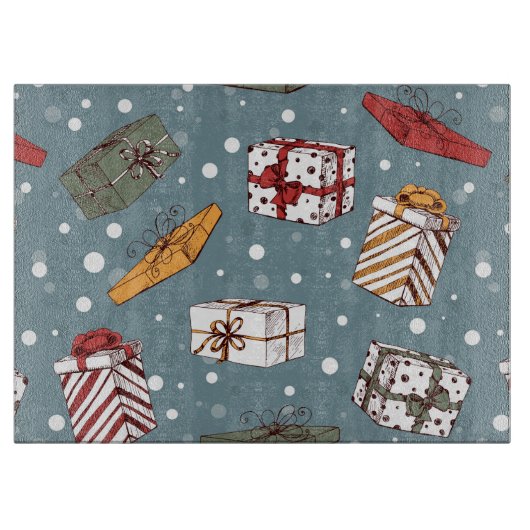 Planche À Découper Cadeaux de Noël motif (Devant)