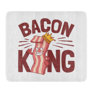 Planche À Découper Cadeaux de roi de bacon pour homme garçon