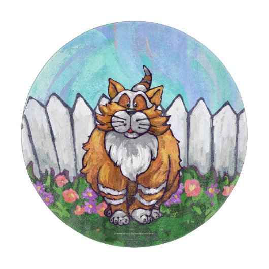 Planche À Découper Cadeaux et accessoires de chats de gingembre (Devant)