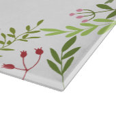 Planche À Découper Cadre de fleurs personnalisé pour Challah de Shabb (Coin)