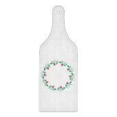 Planche À Découper Cadre rond fleuri avec fleurs roses (Devant)