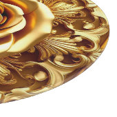 Planche À Découper 🌸 Cadre Rose Dorée Style Cuisine Luxe 🌸 (Coin)