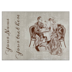 Planche À Découper café et amour