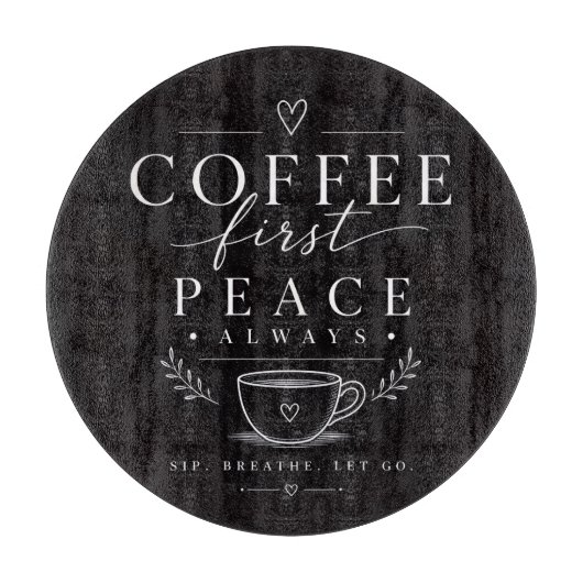 Planche À Découper Café première paix (Devant)