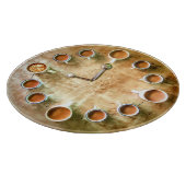 Planche À Découper Café tasse café horloge temps rustique (Coin)