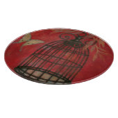 Planche À Découper Cage d'oiseaux décorative avec papillons (Coin)