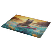 Planche À Découper Cairn Terrier Plage Surf Peinture (Coin)