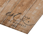 Planche À Découper Calligraphie Moderne Personnalisée (Coin)