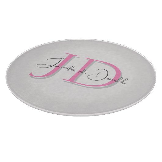 Planche À Découper Calligraphie monogramme de script classique tendan (Coin)