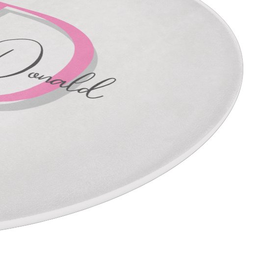 Planche À Découper Calligraphie monogramme de script classique tendan (Coin)