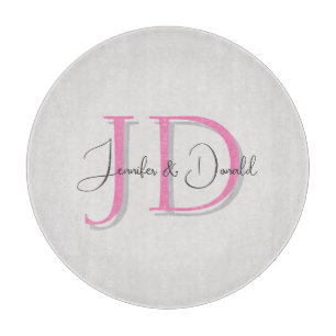 Planche À Découper Calligraphie monogramme de script classique tendan