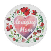 Planche À Découper Calligraphie Script Extraordinaire Maman, Fête des (Devant)