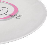 Planche À Découper Calligraphie tendance monogramme de script classiq (Coin)