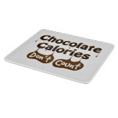 Planche À Découper Calories au chocolat ne comptent pas (Coin)