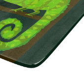 Planche À Découper Caméléon mignon vert (Coin)