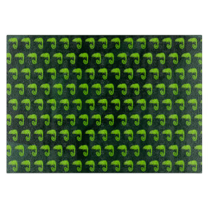 Planche À Découper Caméléon vert mignon