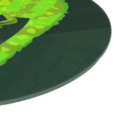 Planche À Découper Caméléon vert mignon (Coin)