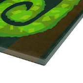 Planche À Découper Caméléon vert mignon (Coin)