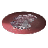 PLANCHE À DÉCOUPER CAMEO ANTIQUE, DAME AVEC MONOGRAMME DE PÂTES (Coin)