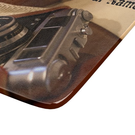 Planche À Découper Caméra photo analogique rétro (Coin)