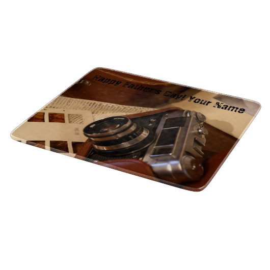 Planche À Découper Caméra photo analogique rétro (Coin)