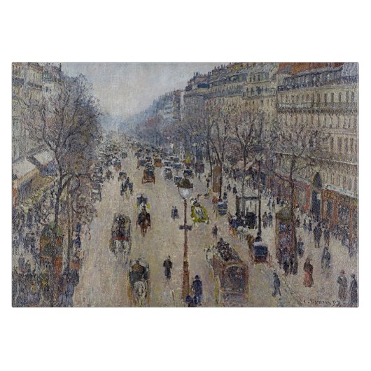 Planche À Découper Camille Pissarro - Boulevard Montmartre, matin (Devant)