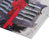 Planche À Découper Camion antique avec couronne de Noël festive (Coin)