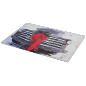 Planche À Découper Camion antique avec couronne de Noël festive (Coin)