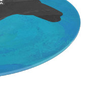 Planche À Découper Camion Ombre Sur Bleu (Coin)