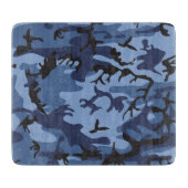 Planche À Découper Camouflage bleu marine, Militaire, Armée (Devant)