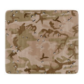 Planche À Découper Camouflage Désert Avec Galets, Militaire, Armée (Devant)