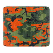 Planche À Découper Camouflage orange et vert, Militaire, Armée (Devant)