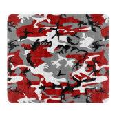 Planche À Découper Camouflage rouge et gris, Militaire, Armée (Devant)