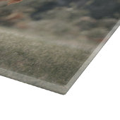 Planche À Découper Campagne d'herbe d'automne de la vache de haute-te (Coin)