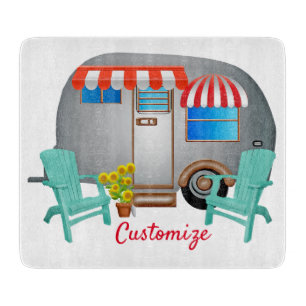 Planche À Découper Camper Caravane Teardrop Thunder_Cove