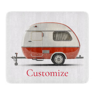 Planche À Découper Camper Teardrop Classic Retro Thunder_Cove
