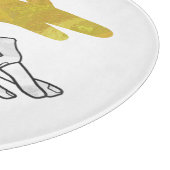 Planche À Découper Canard à silhouette à main jaune (Coin)