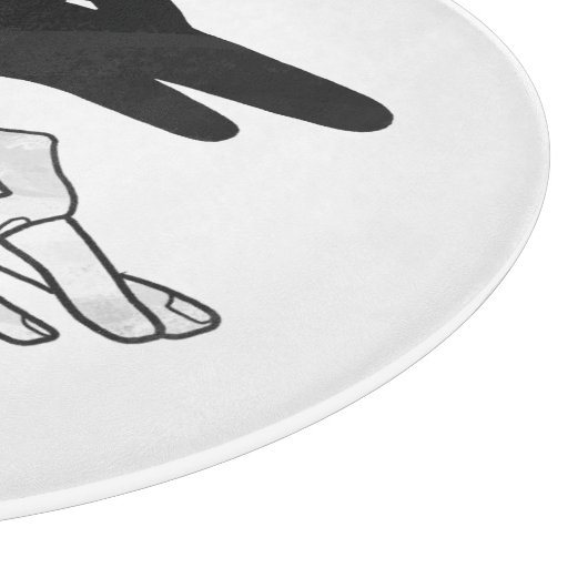 Planche À Découper Canard Silhouette main (Coin)