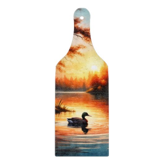 Planche À Découper Canard sur le ruisseau (Devant)