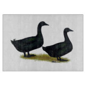 Planche À Découper Canards : Cayugas noirs (Devant)