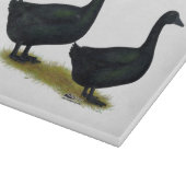 Planche À Découper Canards : Cayugas noirs (Coin)