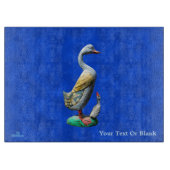 Planche À Découper Canards patinés en bois (Devant)